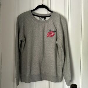 Black and Gold Brand - Latin - Flower Crew Gray Sweatshirt‎ Small NWT